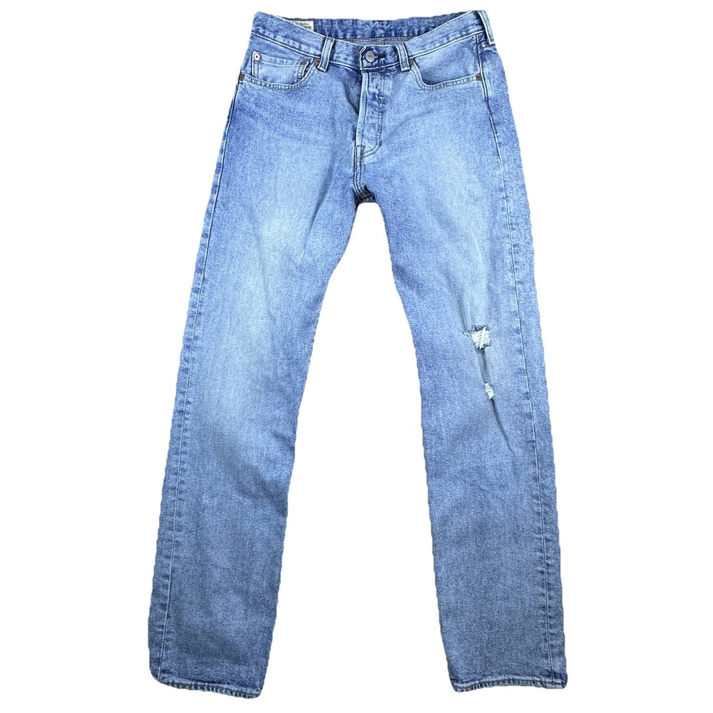 Levi's 501 Mens Premium Big E Heritage Reissue Button Fly Jeans 32X34 Light Wash